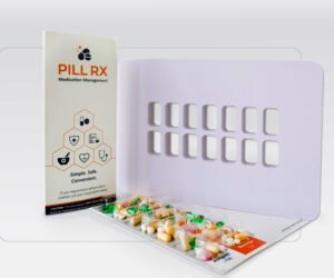 PillRx 2×7 Tri-Fold Medication Card – 250 pcs/box