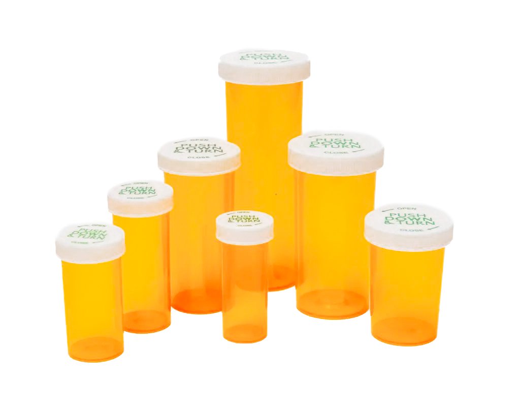Push & Turn Child Resistant Vials-Vials Stors