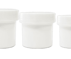 White Ointment Jars – Multiple Sizes (by mm)