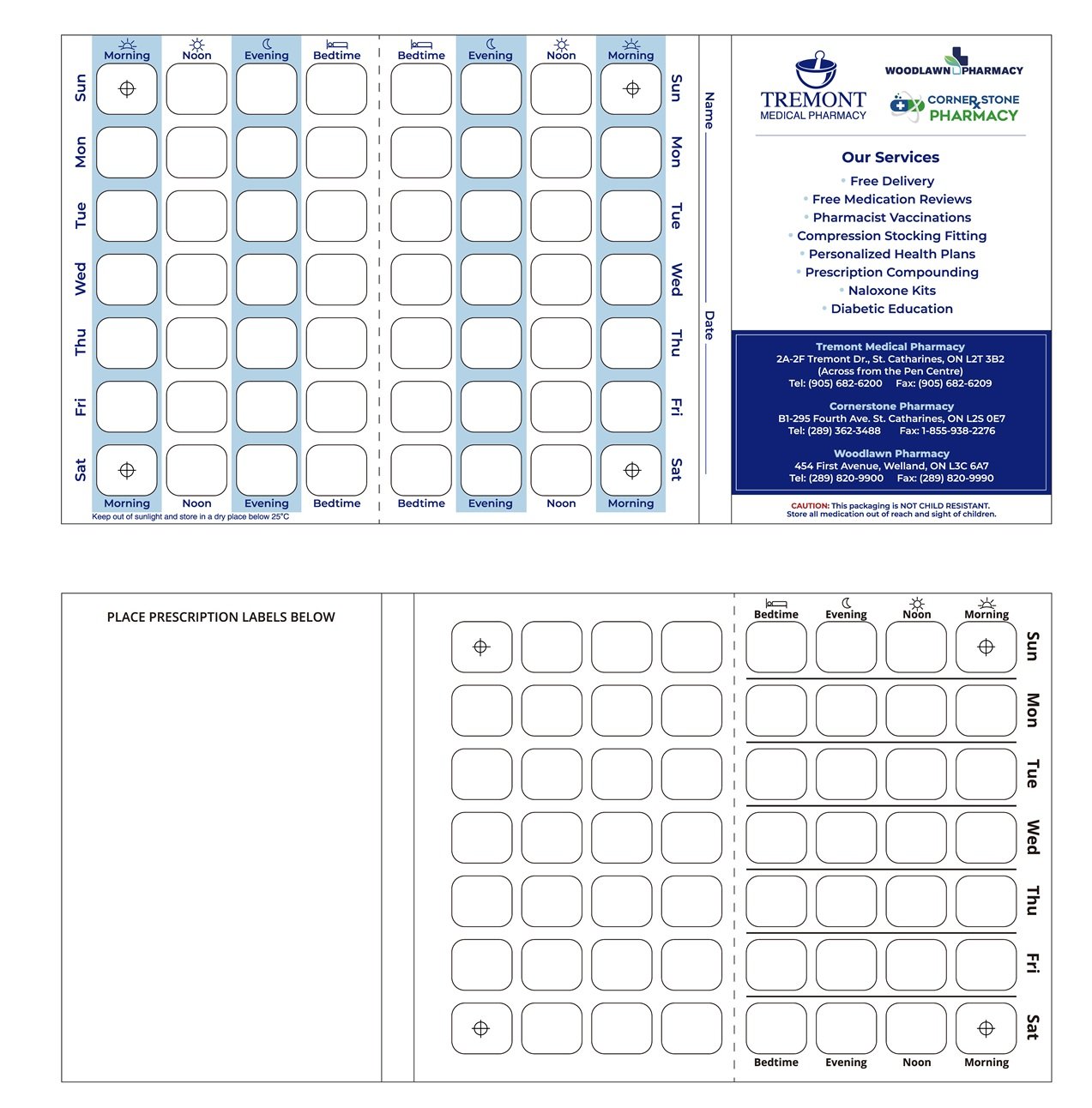 Custom Blister Pack Tri-Fold