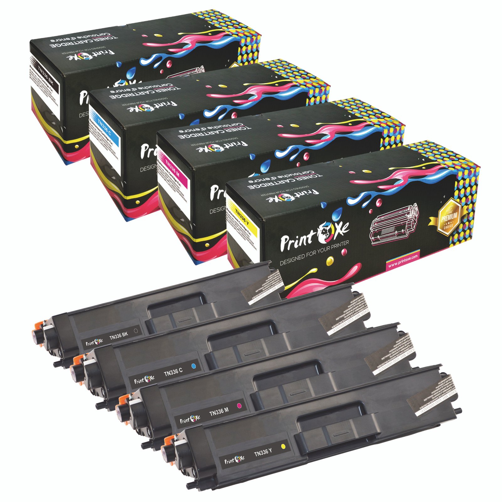 TN336 Compatible Set of 4 Toner Cartridges (TN336 / TN326)
