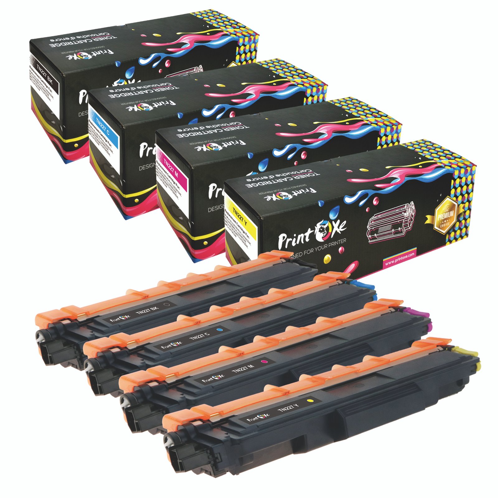 TN227 Compatible Set for TN-227 Toner Cartridges