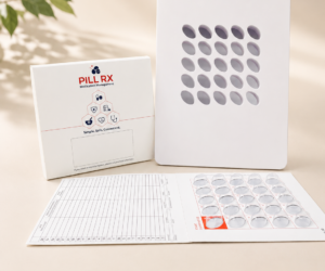 PillRx 5x5 (25 Days) Medication Card – 250 pcs/box